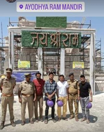 Ravi Bishnoi in Ayodhya Ram Mandir Uttar Pradesh