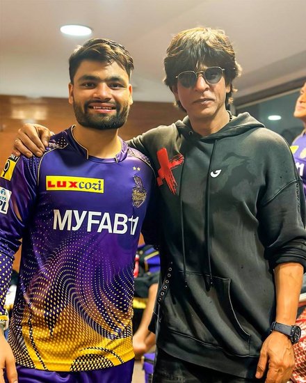 Rinku Singh and Shahrukh khan in Kolkata