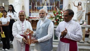 Prime Minister Narendra Modi| Sacred Heart Cathedral Catholic Church | Easter