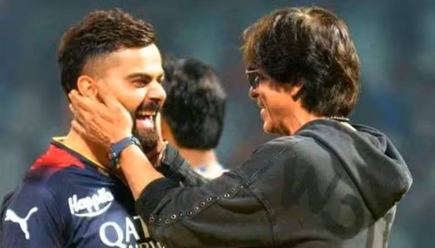 Shahrukh khan and Virat Kohli 