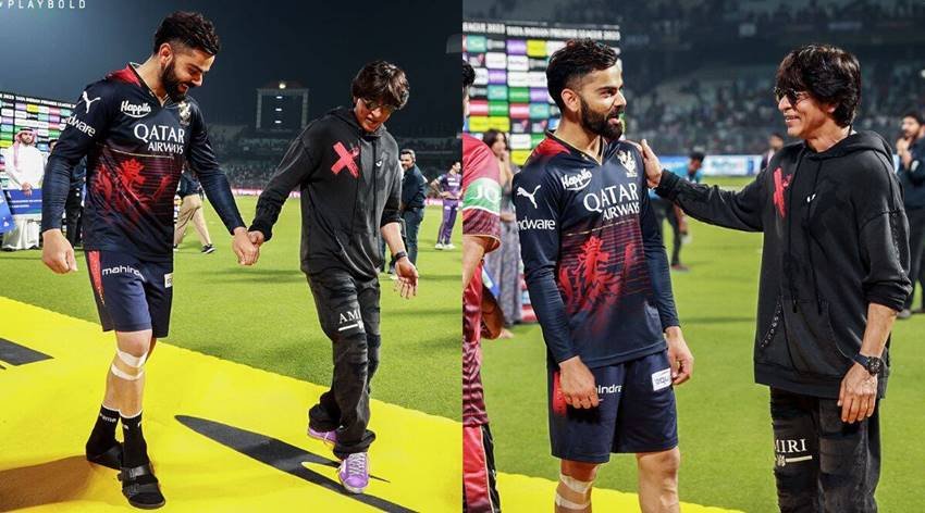 Shahrukh khan teaches Virat Kohli Dance