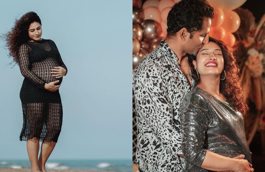 Pregnant South Actress Gets Romantic With husband