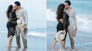 Pregnant South Actress Gets Romantic With husband