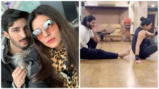 Sushmita Sen, Rohman Shawl, Sushmita sen rohman workout
