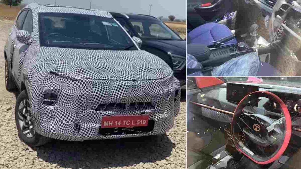 Tata Nexon facelift 2024 । Tata Nexon facelift spotted । Tata Nexon facelift hi tech features