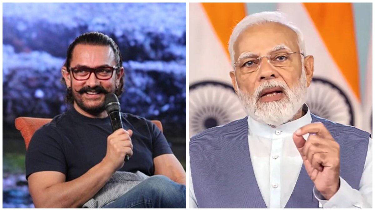 PM Narendra Modi, Aamir Khan PM Narendra Modi, Aamir Khan