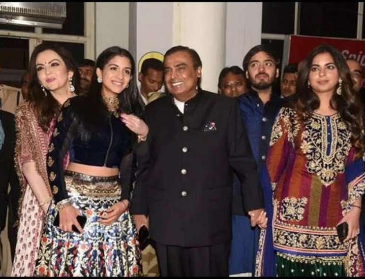 Mukesh Ambani family