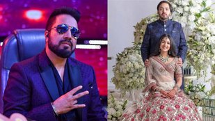 Mika Singh Anant Ambani-Radhika Merchant engagement Party