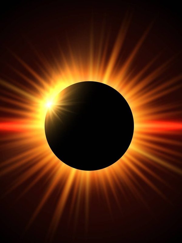 Solar eclipse background