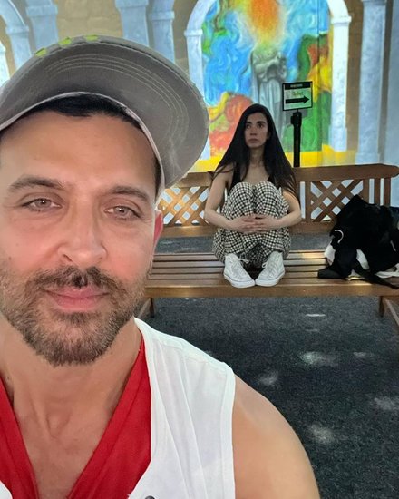 Hrithik with Saba