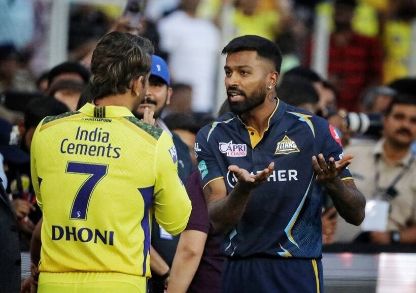 Hardik Pandya and MS Dhoni