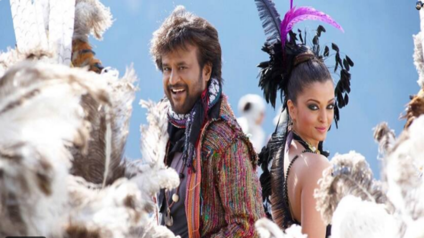 ऐश्वर्या राय बच्चन और रजनीकांत की फिल्म 'रोबोट' का गाना 'किलिमंजारो' पेरू के माचू पिच्चू में शूट किया गया था। (स्रोत: स्क्रीन शॉट)