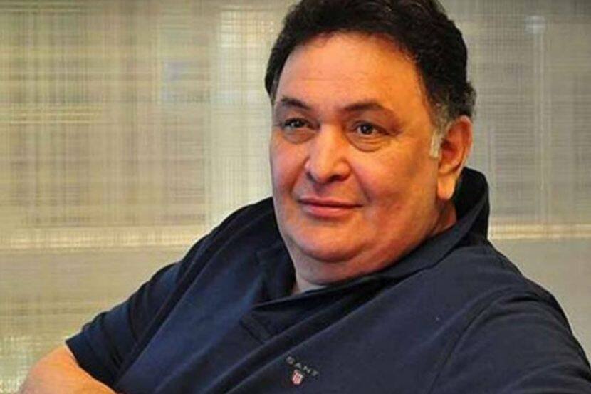 Rishi Kapoor in blue tshirt
