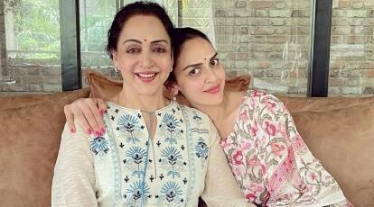 Esha Deol with Hema Malini
