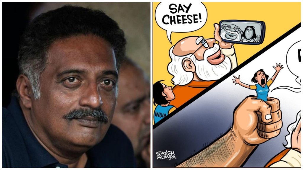 Wrestner protest, Prakash Raj, PM Modi