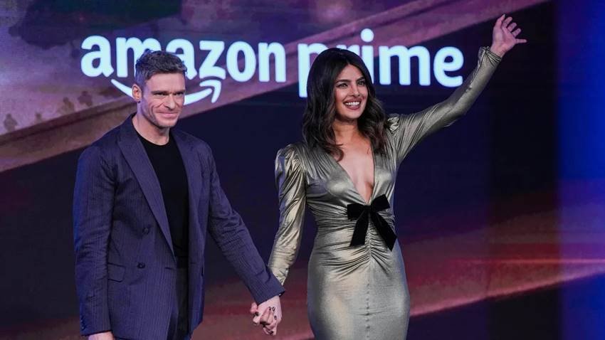 Richard Madden with Priyanka Chopra Jonas