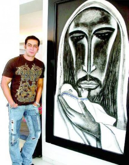 salman painted jesus christ