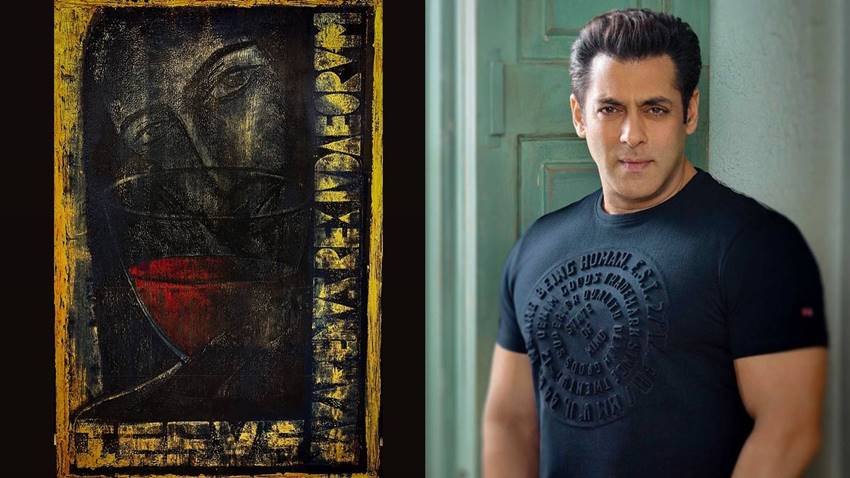 salman whishes his fans with his painting