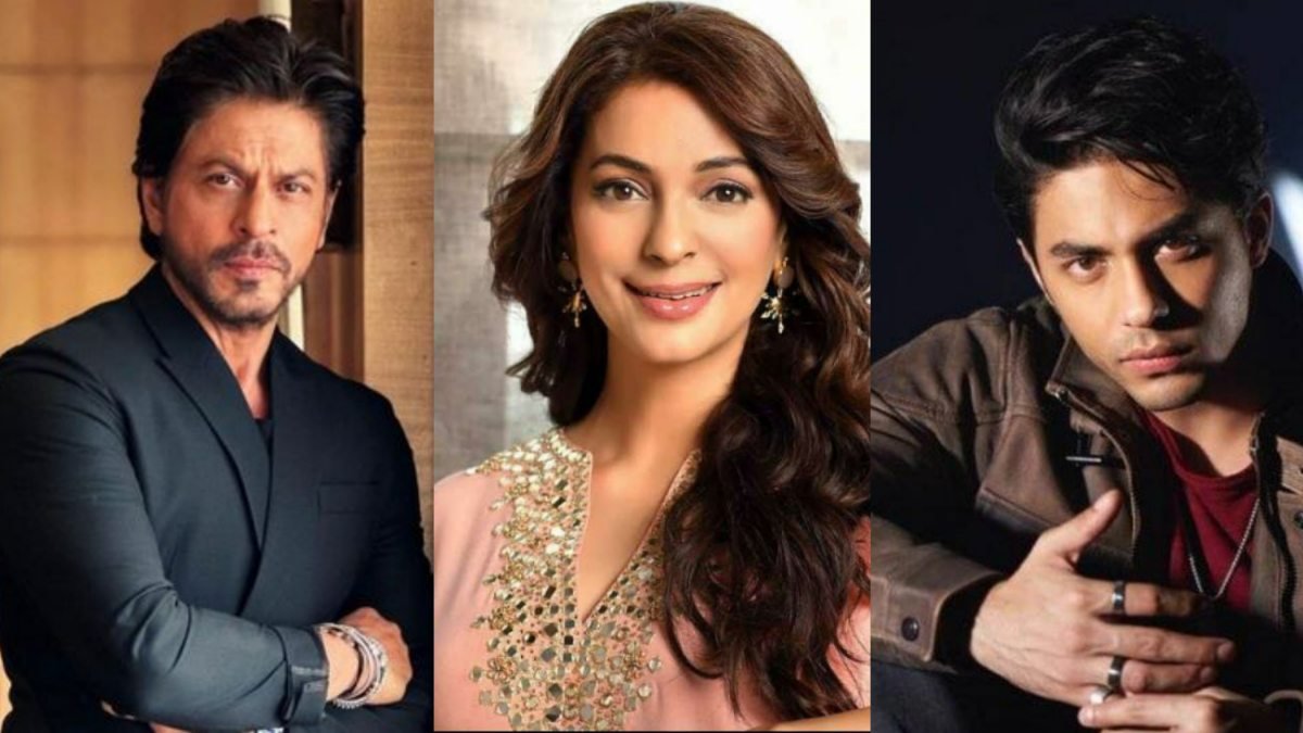 shah rukh khan| juhi chawla| aryan khan shah rukh khan| juhi chawla| aryan khan