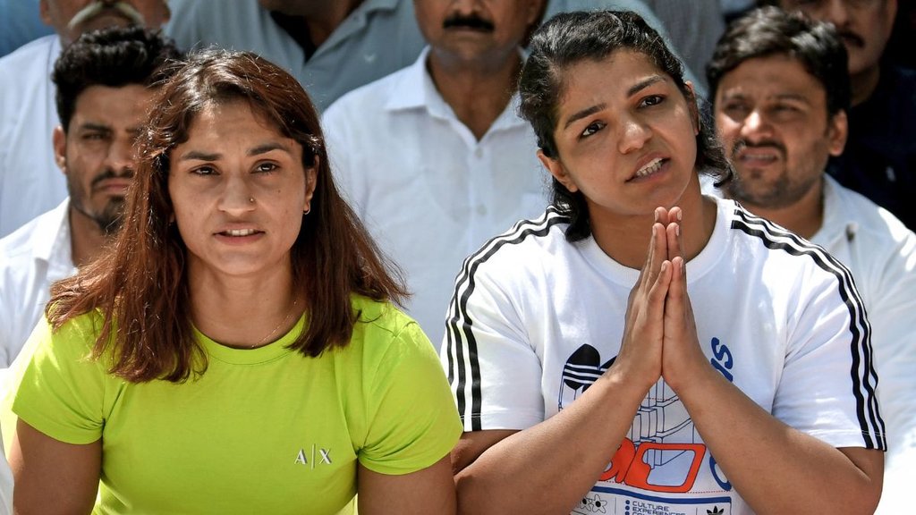 vinesh phogat, wrestlers protest,