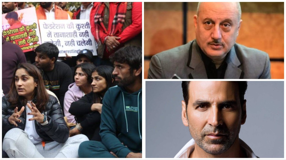 Wrestler protest, Anupam kher, Akshay kumar