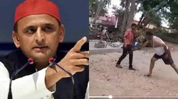 शिकायत करने पहुंचा शख्स तो बेल्ट लेकर टूट पड़ा दरोगा, उतरवाया पैंट; वीडियो देख भड़के अखिलेश यादव