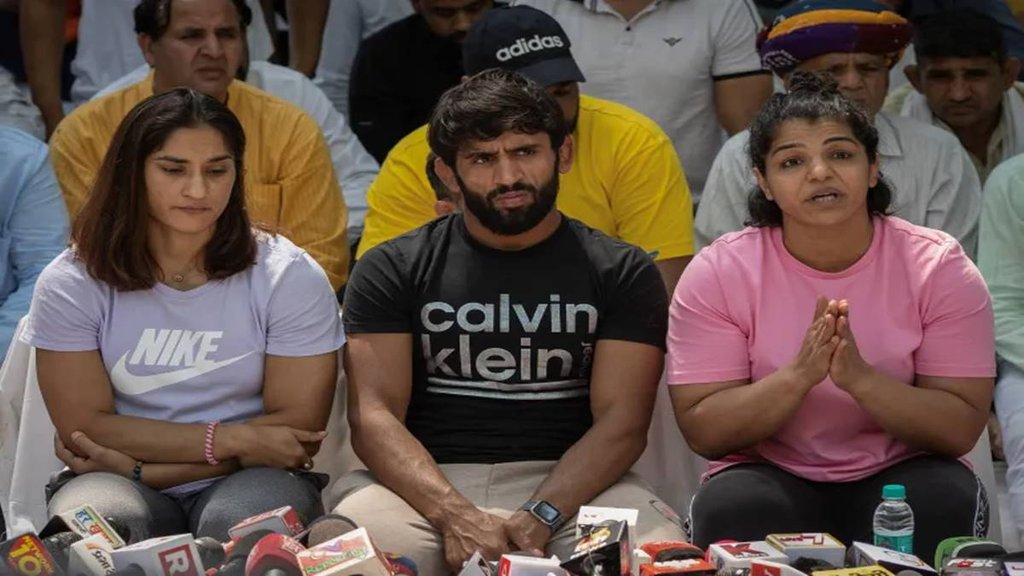 Wrestlers Protests | Vinesh Phogat, Bajrang Punia | Sakshi Malik |