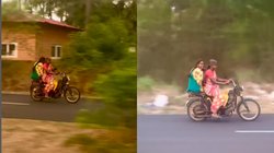 Viral Video: स्कूटी चला रही थी महिला, वीडियो बनता देख देने लगी फ्लाइंग किस