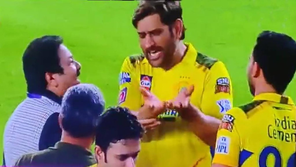 MS Dhoni angry on deepak Chahar