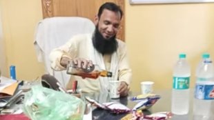UP News | police station in Saharanpur | Man drinks