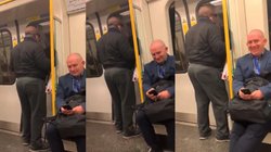 मेट्रो में खड़े होकर एक व्यक्ति ने की ऐसी हरकत, हंसी नहीं रोक पाए लोग
