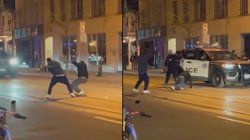 सांप का बनाया कोड़ा और लगा पीटने, बीच सड़क लड़ाई का अनोखा वीडियो वायरल