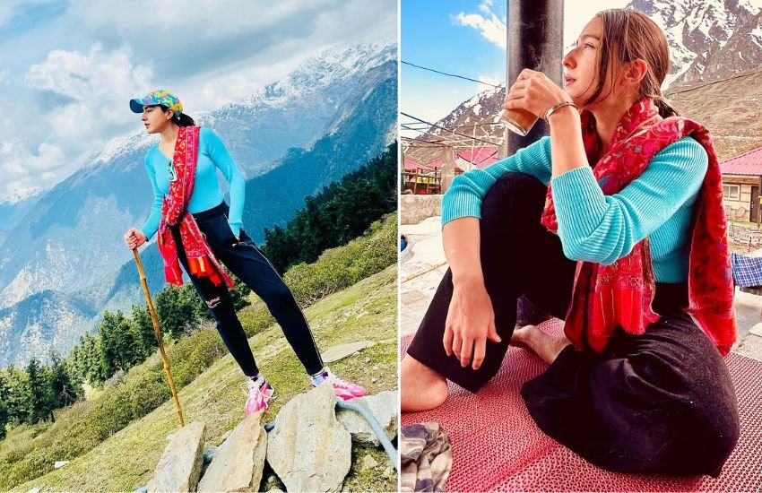 Sara Ali khan Visits Kedarnath