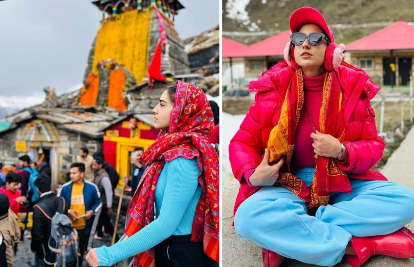 Sara Ali khan Visits Kedarnath