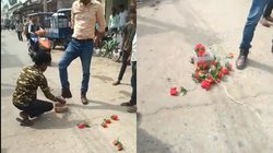 UP: पैरों से रौंदा गुलाब तो पुलिस ने कर लिया अरेस्ट, कोर्ट पहुंचा मामला