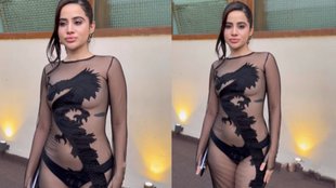 Urfi Javed Trolls For Black Transparent Dress