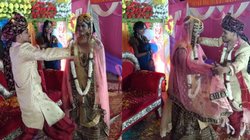 मंच पर दुल्हन के साथ भोजपुरी गाने पर दूल्हे ने किया जबरदस्त डांस, लोग बोले- कॉन्फिडेंस देख रहे हो विनोद