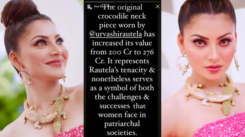 Instagram story of Urvashi Rautela's team