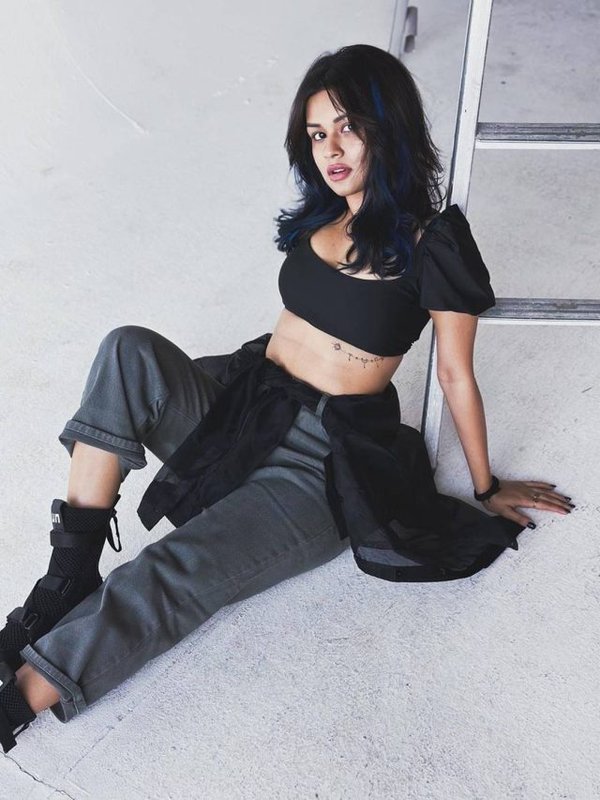 AVNEET KAUR IN BLACK TOP AND JEANS