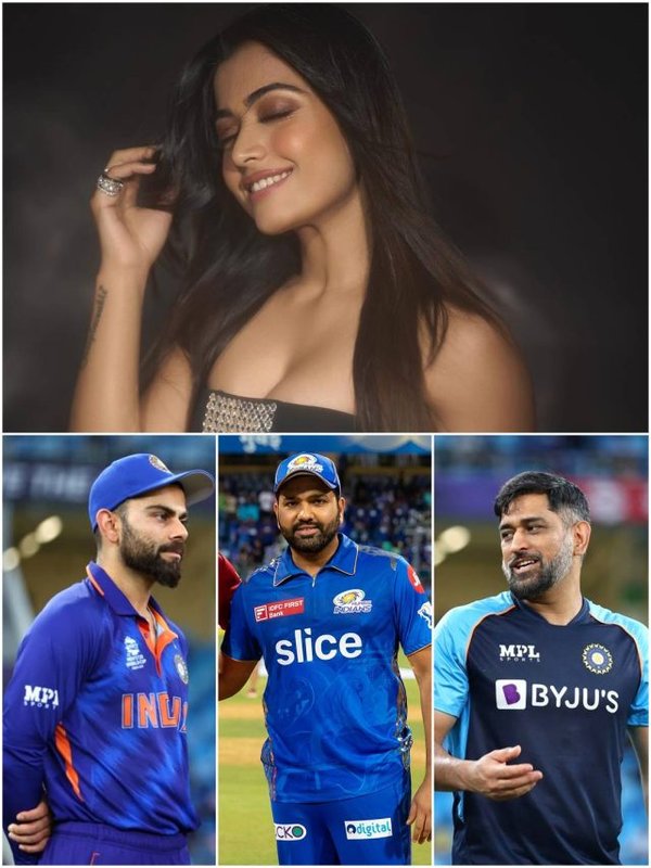 South Actress Rashmika mandhana Virat Kohli MS Dhoni Rohit Sharma IPL 2023