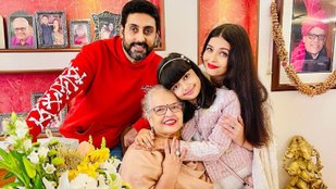 Aishwarya Rai Bachchan Shares pic from Mother Vrinda Rai birthday celebration