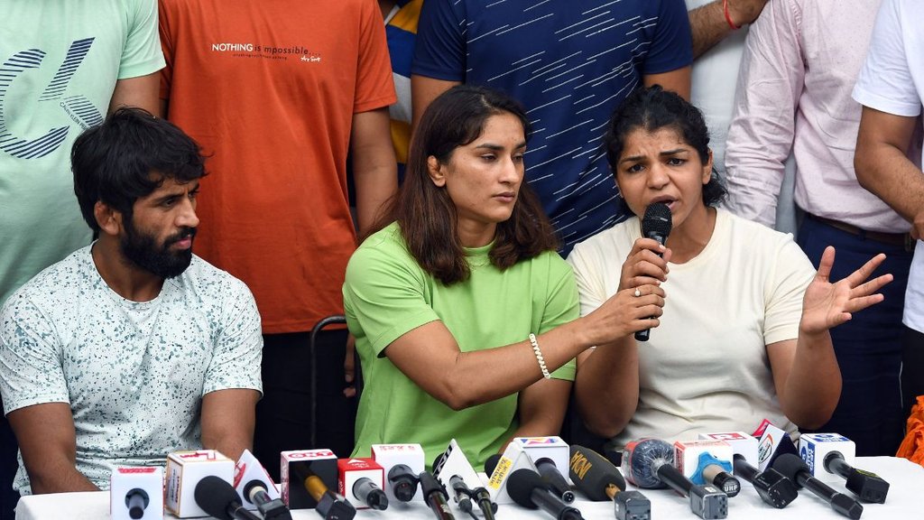 sakshi malik, WRESTLERS, bajrang punia