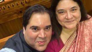 New Parliament Inauguration | Varun Gandhi selfie with maneka gandhi | new Parliament bulding