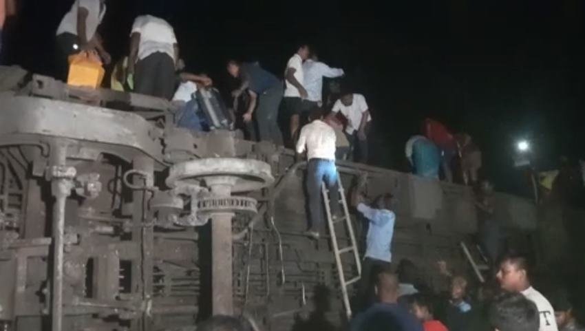 coromandel express collided with goods train