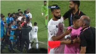IND vs PAK | Football Match | SAFF Championship | Indian Coach Red Card | Indian Manager Red Card | Indian | Pakistan |