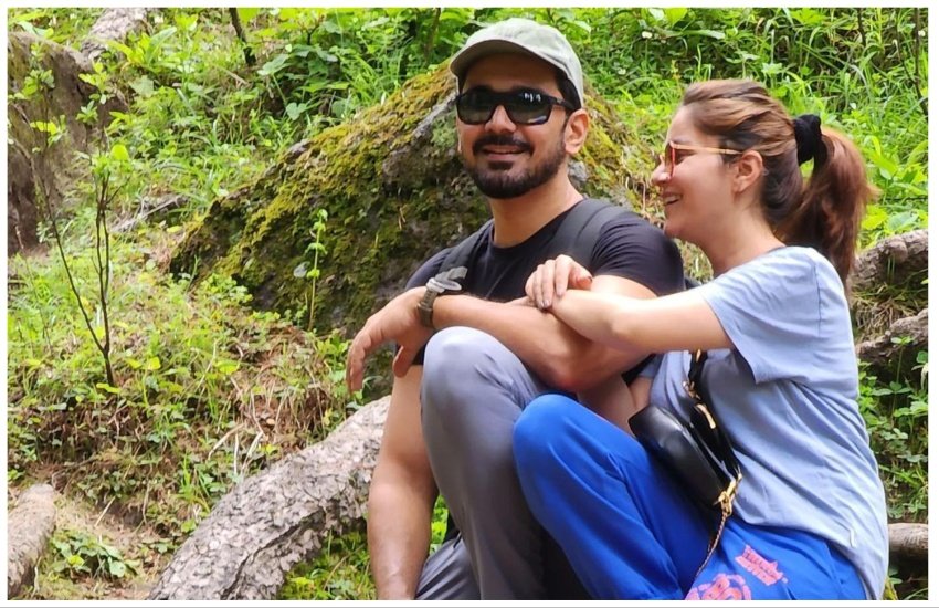 Rubina Dilaik with Abhinav