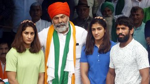 Rakesh Tikait Wrestlers protest