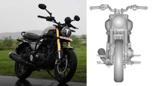 TVS Ronin based cruiser motorcycle । Ronin based cruiser motorcycle Patent images । TVS Motor upcoming cruiser bike