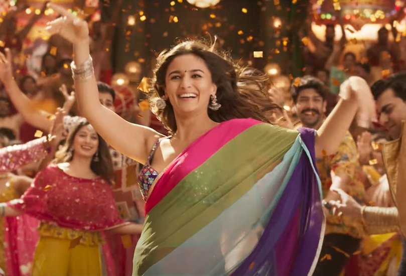 chiffon saree look of alia bhatt