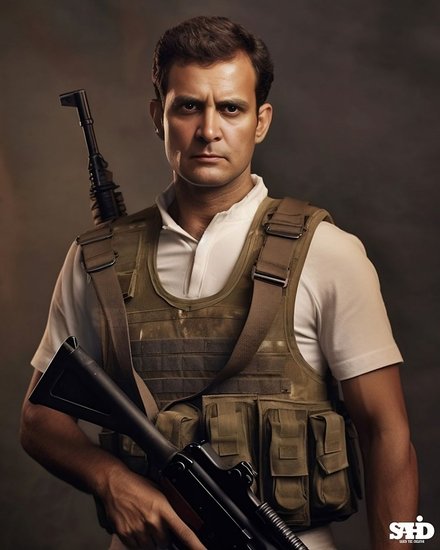 Rahul Gandhi soldier